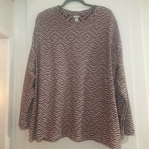 bobeau Tops - Fall colors 2X long-sleeve shirt size 2X. Great for work.